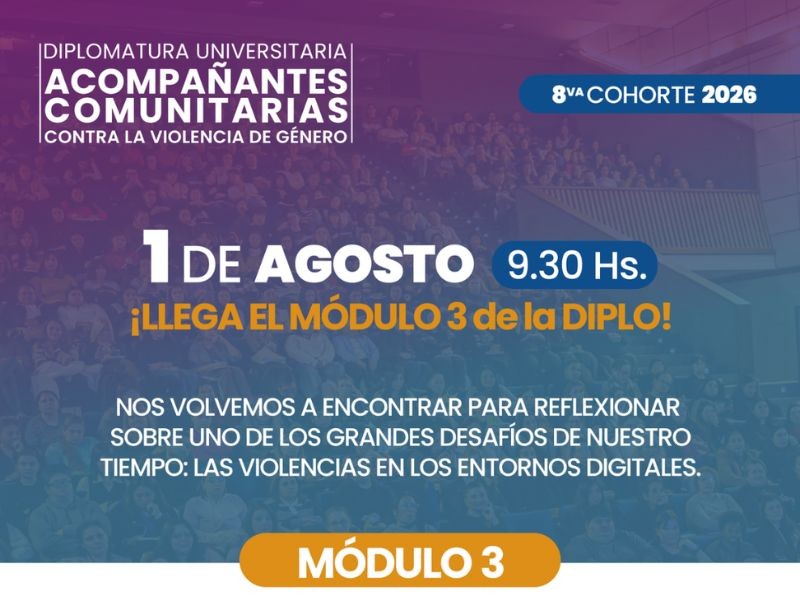 Continúa la Diplomatura de Acompañantes Comunitarias contra la Violencia de Género