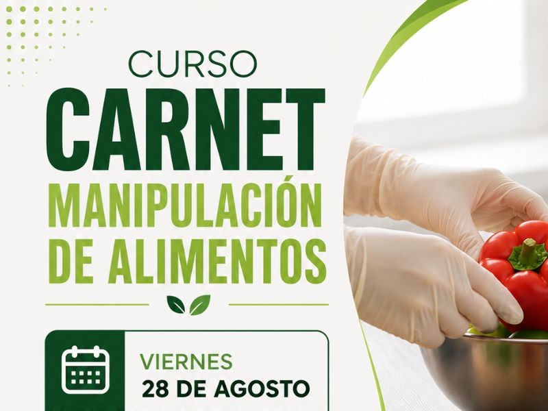 Nueva capacitación para obtener el Carnet de Manipulación de Alimentos