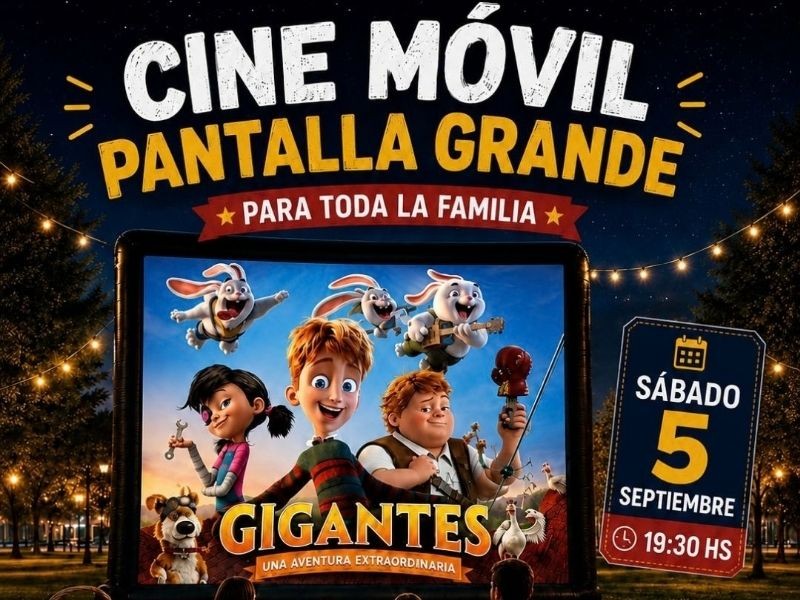 Cine Móvil llega a Villa del Totoral con una función gratuita para toda la familia